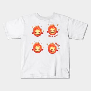 Bomb creature sticker set Kids T-Shirt